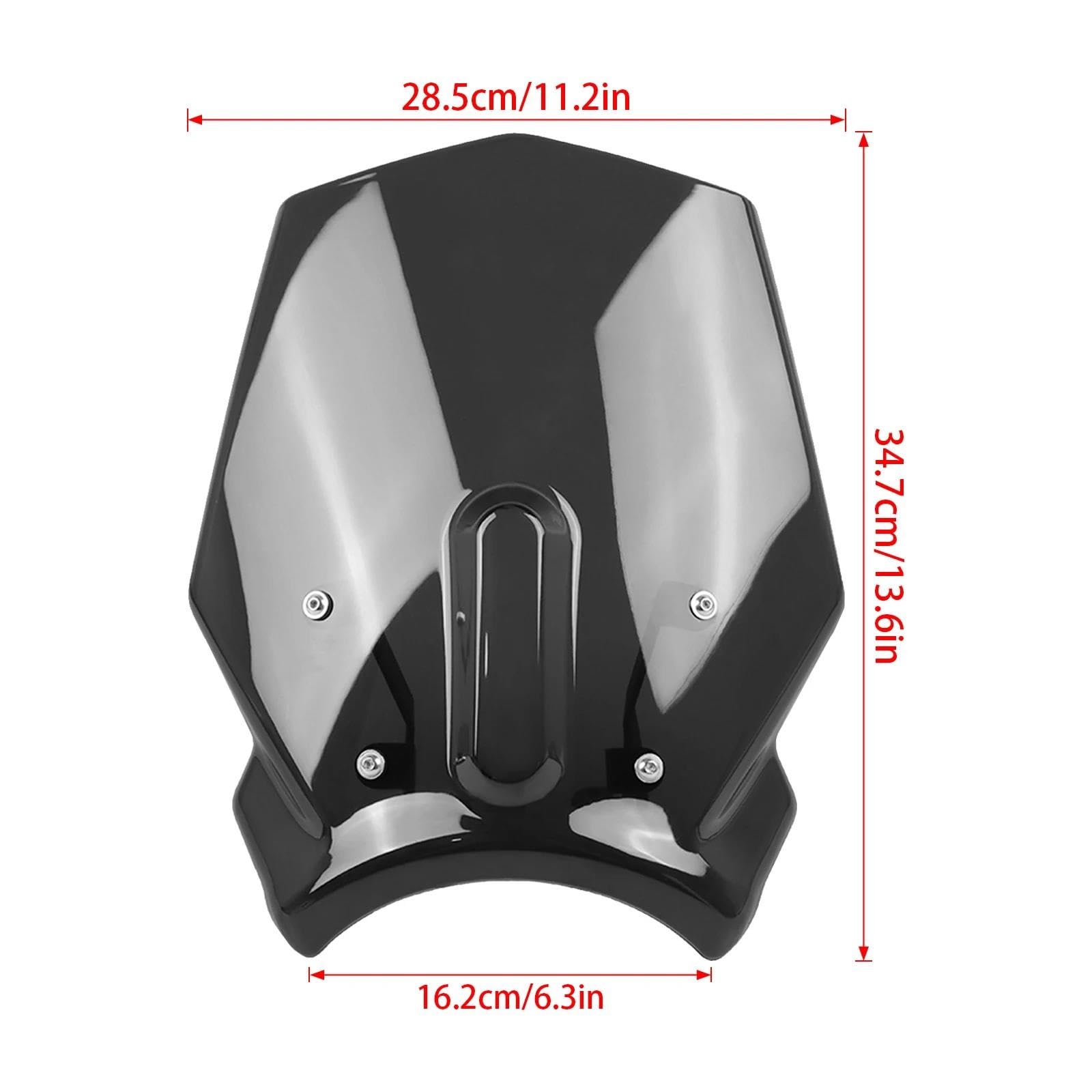 Cupolini E Parabrezza Per Moto Per Per CB 650 R Per CB650R (2019-2025) Parabrezza, Deflettori Vento, Cupolino E Visiera Cupolino Paravento(Nero,2024-2025)