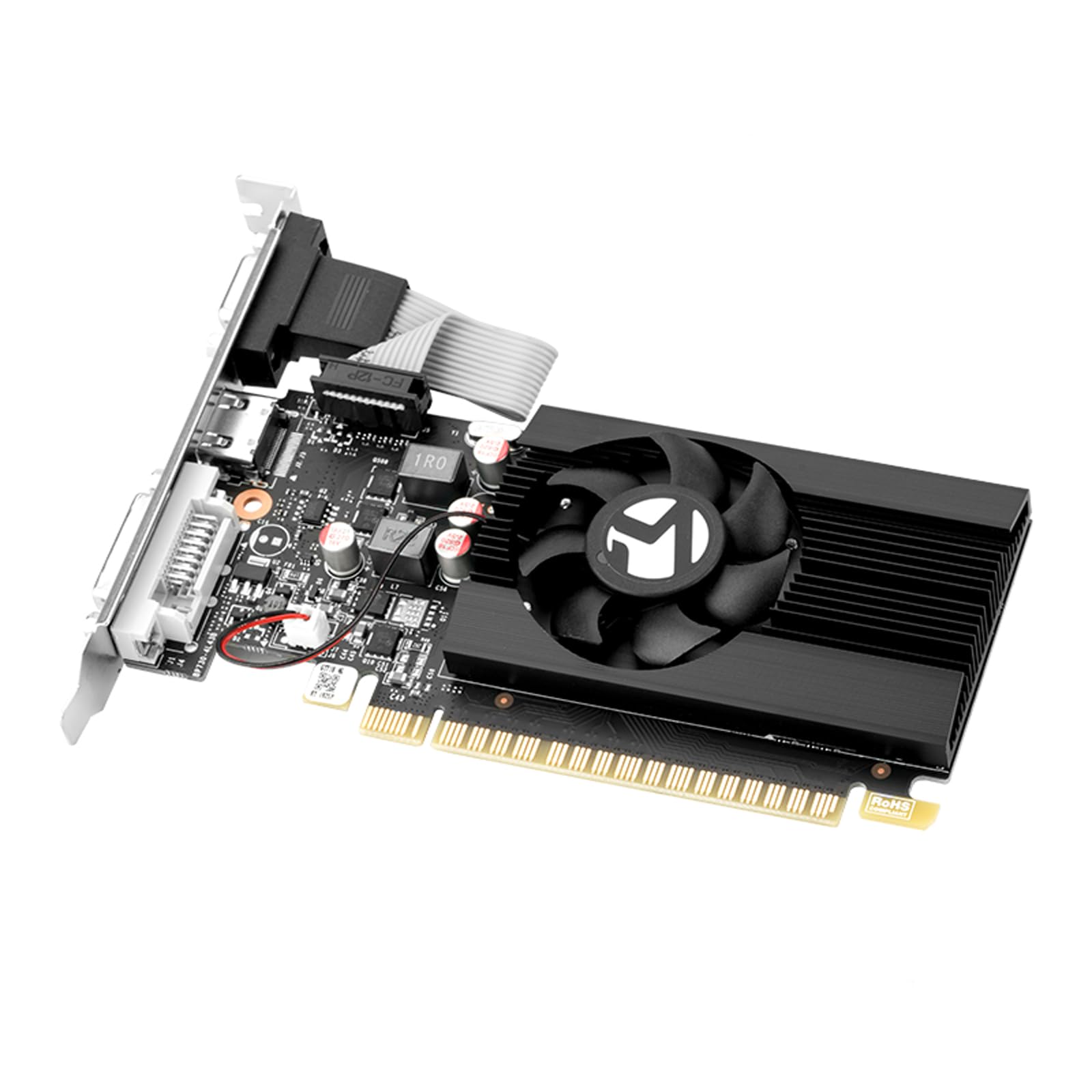 maxsun GeForce GT 710 - Scheda grafica video a basso profilo da 4 GB, GPU, basso consumo, VGA, DVI-D, HDMI, HDCP, supporto DirectX 12, OpenGL 4.5