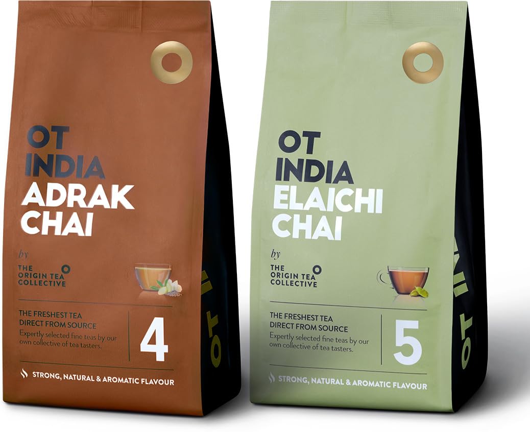 OT India Adrak Chai & Elaichi Chai - Natural, Healthy & Aromatic Ginger, Cardamom Tea Pouch (2 x 250 g) (B0CP9D1ZNH) Amazon Price History, Amazon Price Tracker