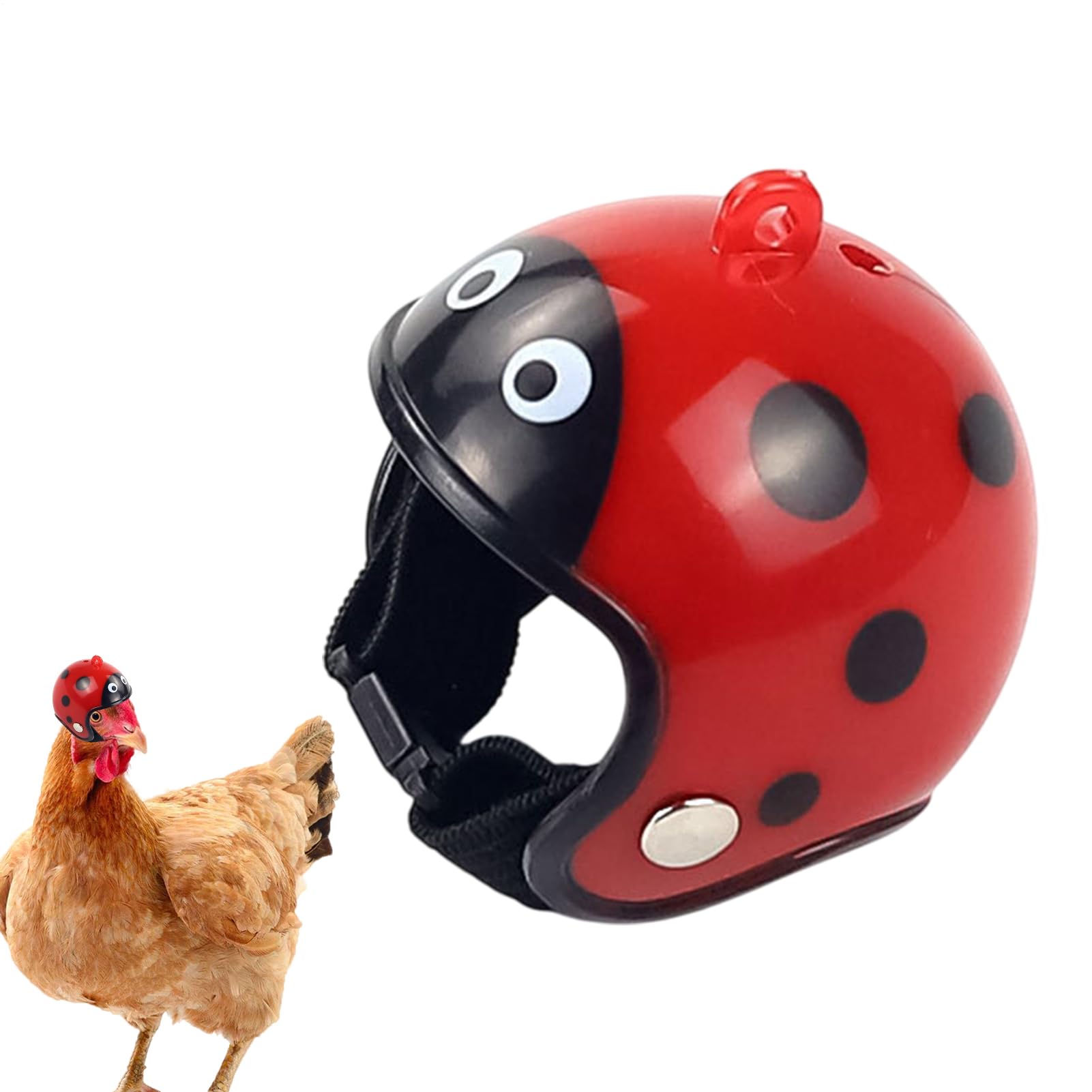 Cappello di pollo per galline - Funny Chicken Hard Hat con cinturino, casco per copricapo | Coppia di sicurezza della gallina leggera per il parrocchetto per pappagalli di uccelli, tappo per costumi p