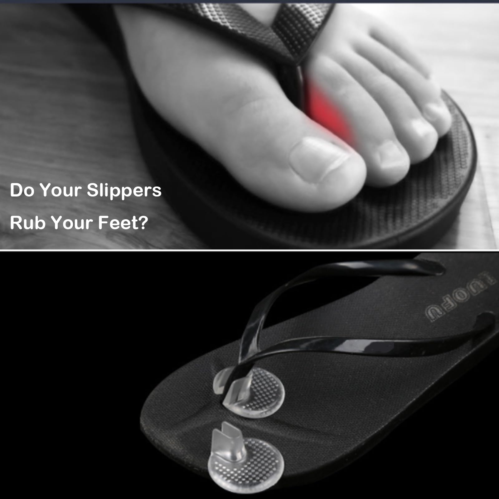 4 Pcs Protectores de Silicona para Dedos de los pie para Chanclas, ayudando a Reducir la fricción y prevenir ampollas