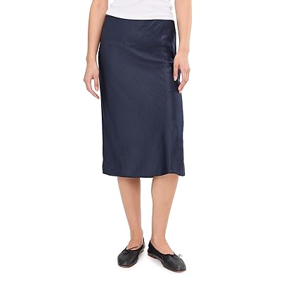 Madewell Howard Midi Skirt Drapey Satin Women
