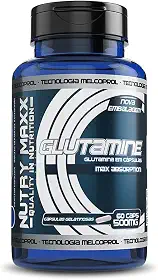 Glutamina 100% Pura 500mg 60 Cápsulas Máxima Absorção Melcoprol