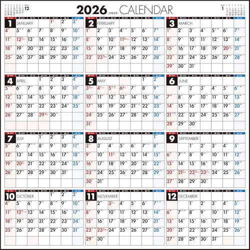 高橋 2026年 カレンダー 壁掛け A2変型 E3