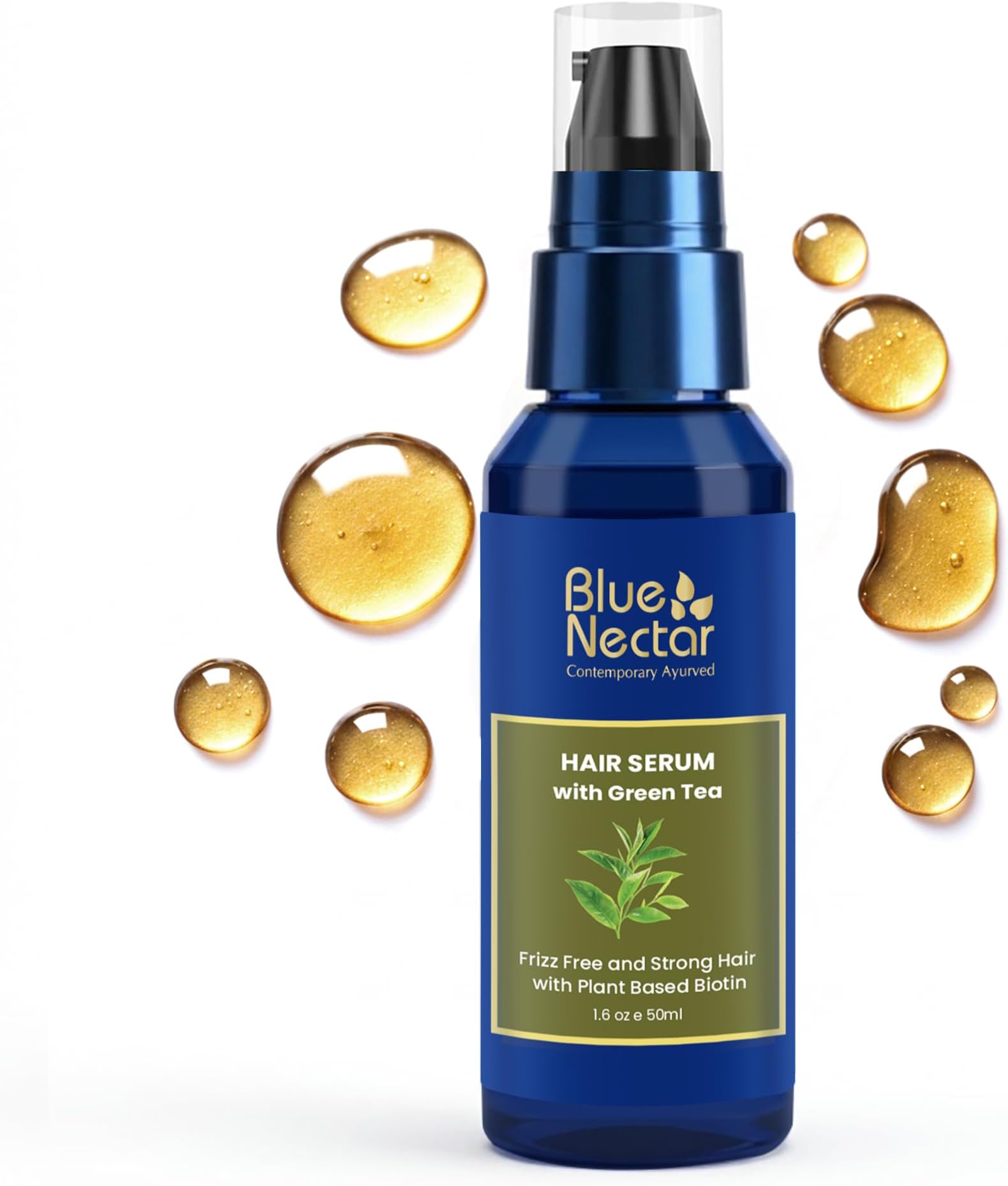 Green Tea Anti-Frizz Hair Serum with Biotin for Smooth Hair