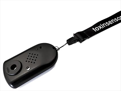 Carbon Monoxide Detector - Portable Travel Personal Low Level Fast Response Vehicle Aircraft (Lanyard)