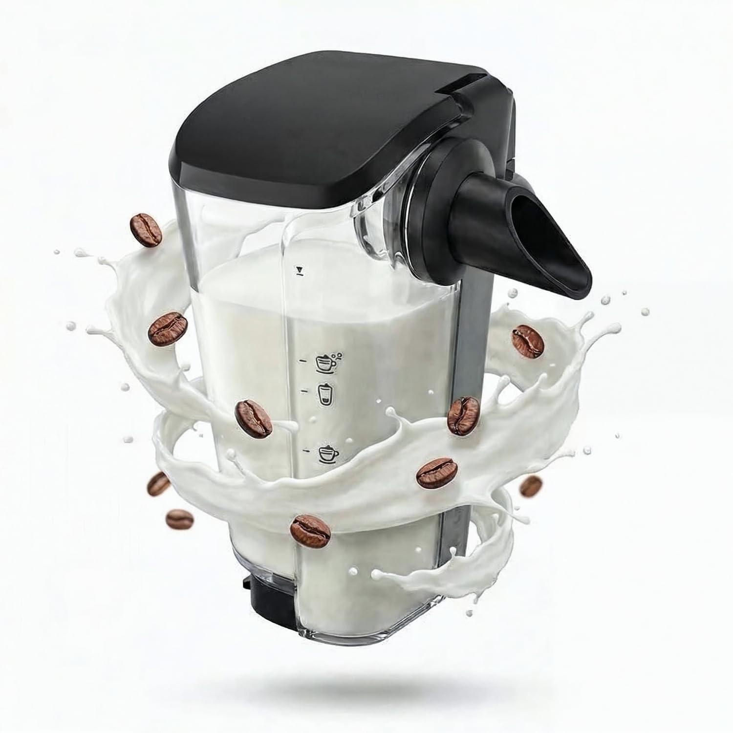 Milchbehälter kompatibel mit Philips LatteGo Kaffeemaschinen – LatteGo Milchkaraffe mit Deckel (C-Version) – Ersatz für CP1199 / CP0657/01 – passend für Serien 3200, 4300, 5000, 5400