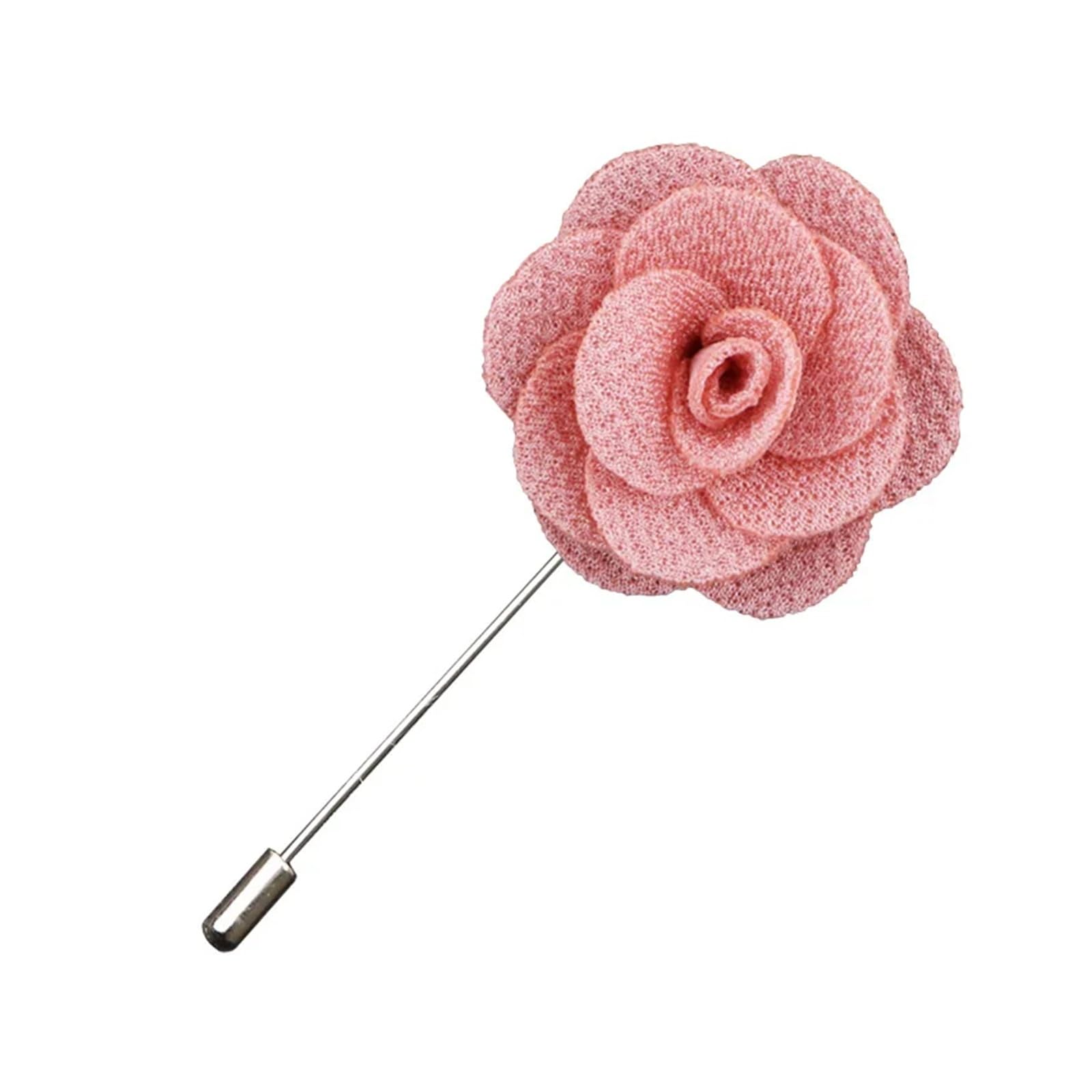 MQFBNNP Wedding boutonniere Boutonniere Men Brooch Pins Wedding Groom Buttonholes(Silver)