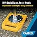 Camco RV Stabilizing Jack Pads - Features Interlocking Design & Includes Handy Strap for RV Storage and Organization - Molded of Strong UV Stabilized Polypropylene - 4-Pack (44595)