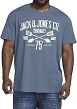 Jack and Jones Große Größe T-Shirt für Herren - Übergröße Shirt Männer T-Shirt 3XL bis 6XL - einzeln und Multi-Set