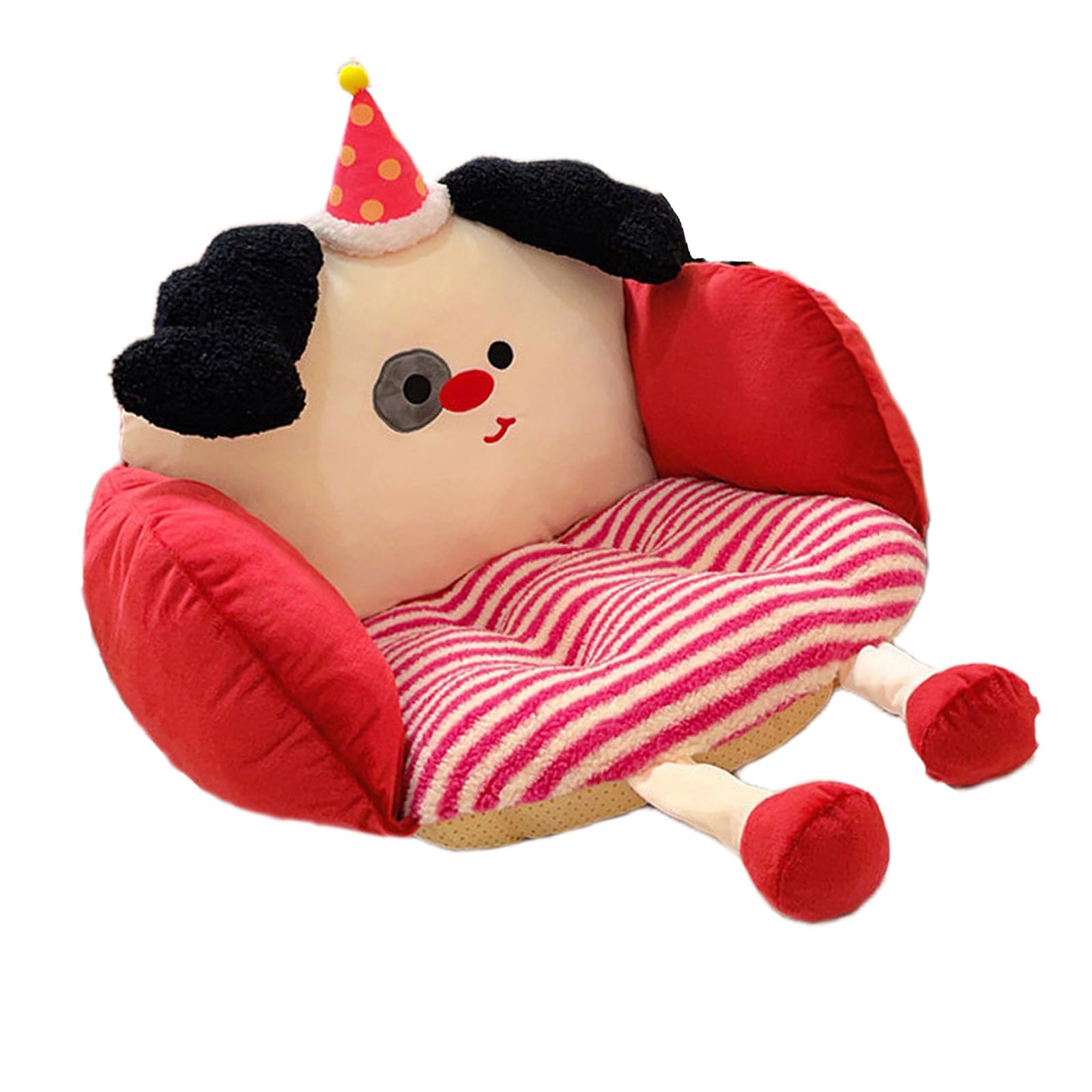 Coussin de siège en tissu polaire haut de gamme à rayures