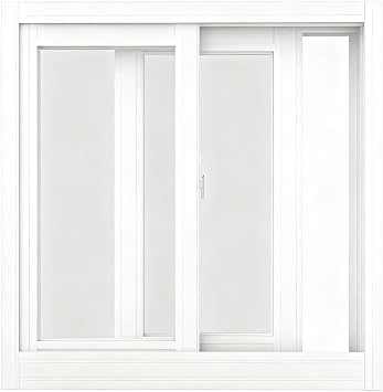 Basement Window, 48" Wx29 H Mobile Home Windows Replacement, Sliding Windows, Customizable Size, White Aluminum Alloy Frame with Tempered Glass and Screen, for Shed, Basement, Bathroom, Garage