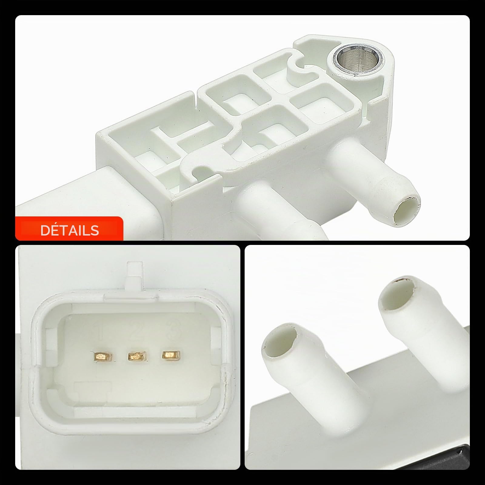Frankberg Capteur de pression d'admission 3-Pôles Compatible avec Dokker MPV KE Clio IV BH M.e.g.a.n.e III Grandtour KZ0/1 Citan Break W415 Duster HS Remplacer# 93457569