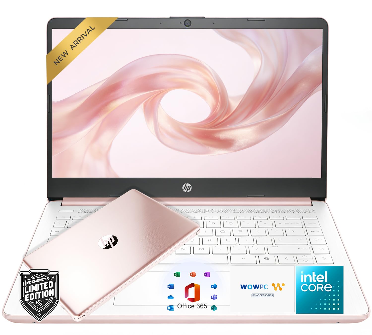 HP Ultrabook Laptop for Students and Business • Office 365 &amp; Copilot AI • Intel CPU • 1.1TB Storage (1TB OneDrive and 64GB SSD) • 4GB RAM • Windows 11 w/o Mouse