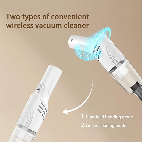 Miniatura 7 de Mini Vacuum Cleaner 3000pa Strong Suction Car Vacuum Portable 2 Modes Hand Cordless USB Charging Mini Car with 3 Brush Head for Home Office