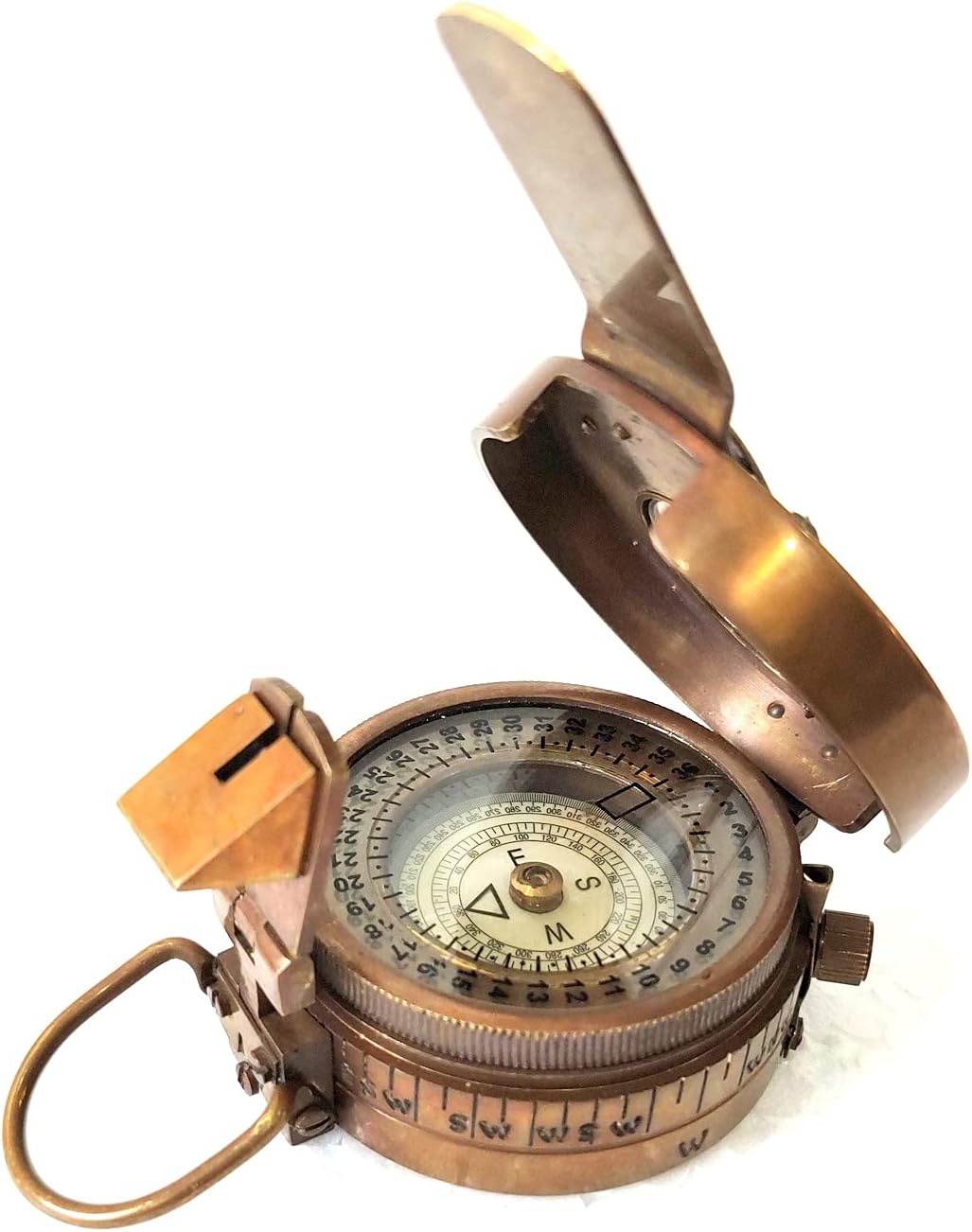 Copper Antique Black Size 3 Inch Brass Sundial Compass Antique Finish Nautical Maritime Army Compass of Military Size 3 Inch Handmade Materials: Brass, Steel