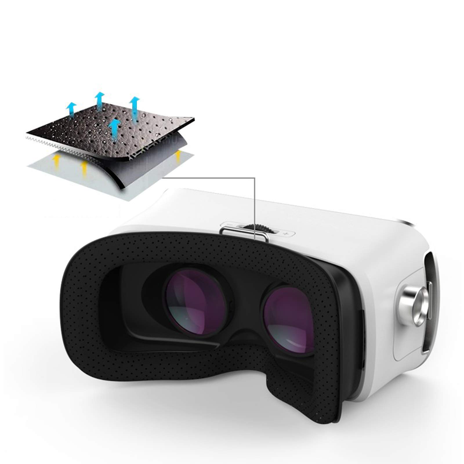 Occhiali VR 3D, Realtà Virtuale VR Occhiali con Controller Bluetooth, Realtà Virtuale Visore Compatibile con per Film e Giochi 3D, Adatto per Smartphone 4,7-6,0 Pollici