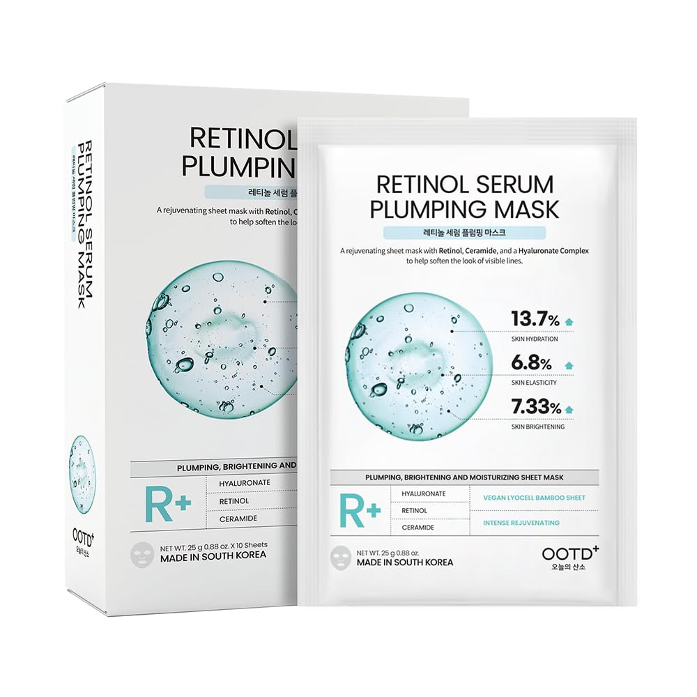 #OOTD Rejuvenating Retinol Wrinkle Sheet Mask(10-Pack) | Korean Skincare
