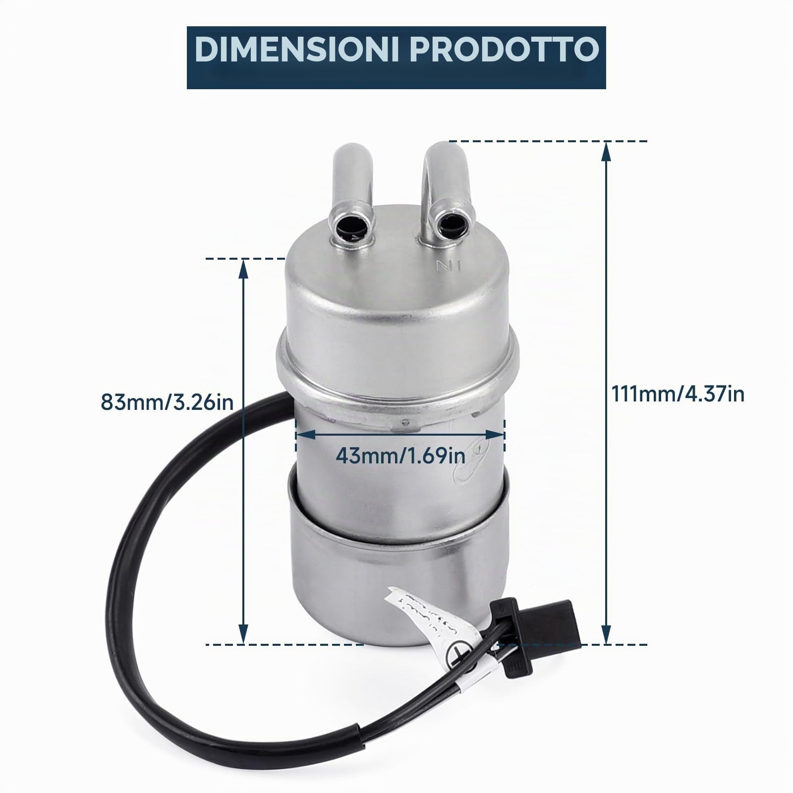 Topteng Pompa Carburante Pompa Benzina elettrica 15100-38A00/38A01 per Suzuki VS700 GL/GLE Intruder 700 86-87, VS750 Intruder 750 85-91 f/g, VS1400 GLP Intruder 1400 87-04