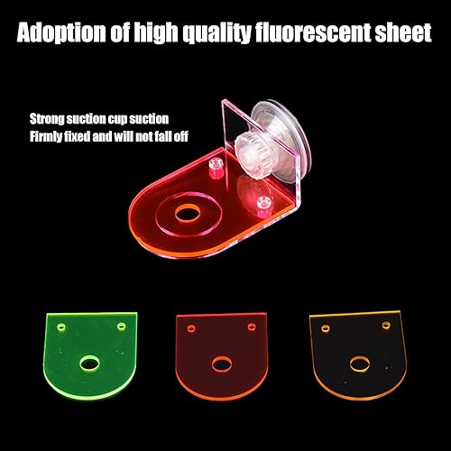 Miniatura 5 de 4 piezas de acrílico Coral Frag Rack, estante fragmento de coral fluorescente con potente ventosa soporte para fragmentos de coral, accesorios de