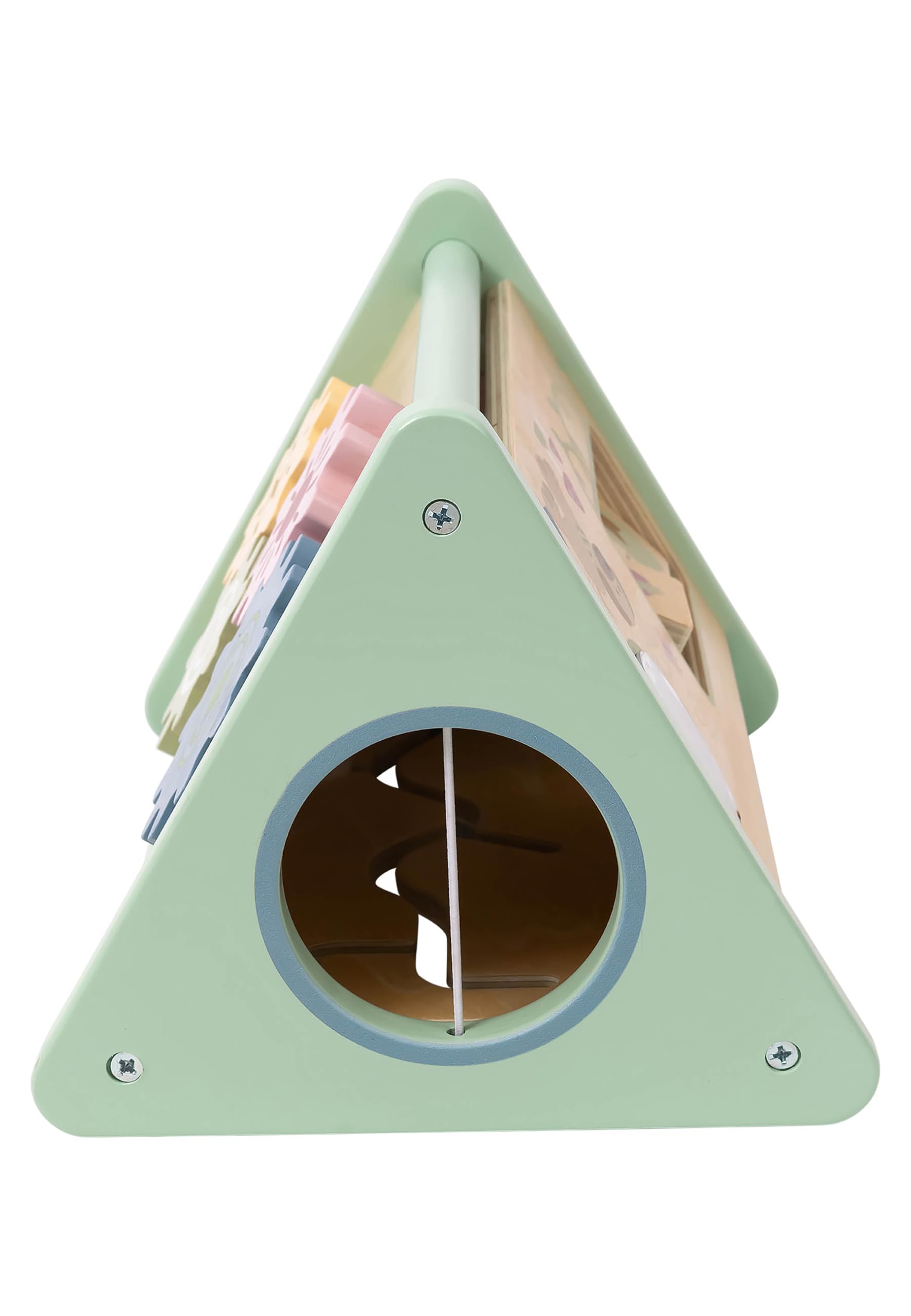 Sterntaler Activity Dreieck Holz – Fördert Feinmotorik und Koordination – Aus FSC® 100%-zertifiziertem Holz – Nachhaltiges Baby- und Kleinkindspielzeug mit vielseitigen Aktivitäten