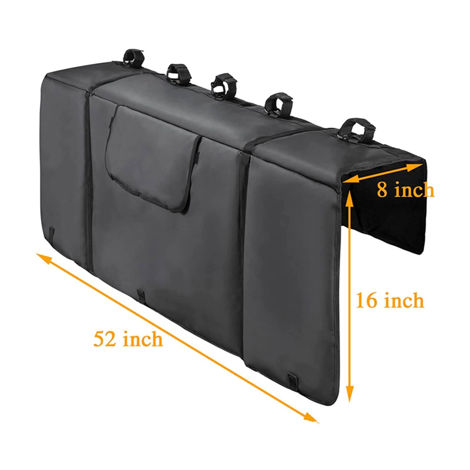 Pickup Pad, Pickup Hayon Coussin De Protection Antidérapant, Hayon Protecteur Pad pour VTT Porte-vélo, Chargement Jusqu'à 5 Vélos