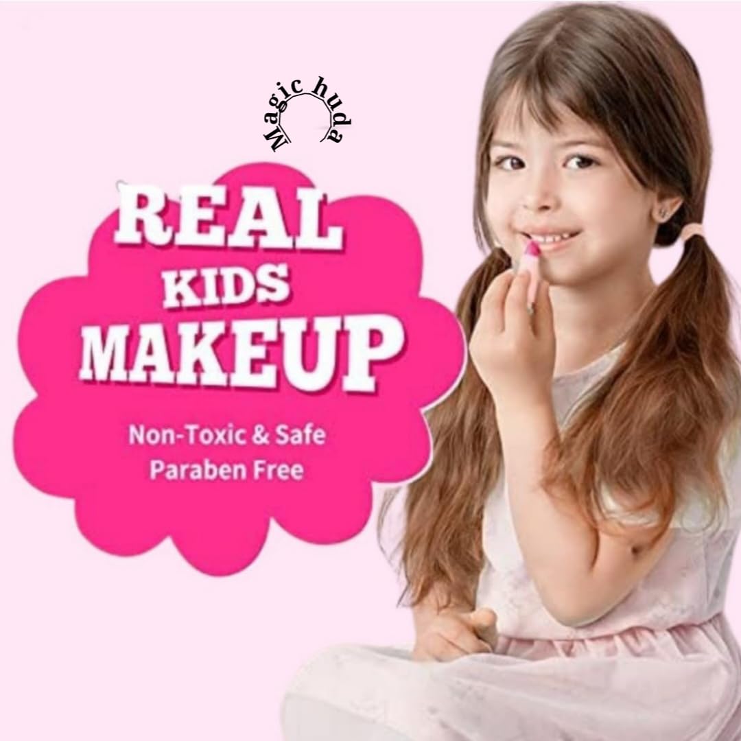 Kids Real Makeup Kit for Teens, Pre-Teens & Girls with Unicorn Bag - Real, Non Toxic, Washable Make Up Toy - Unicorn Toys Gift for 6 7 8 9 10 12 13 14 15 16 Years Old Girls Birthday - Image 4 thumbnail