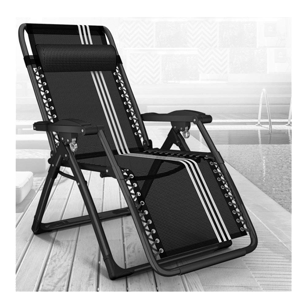 Foldable Reclining Chair, Zero Gravity Chair Patio Chairs Lounge Chaise Recliners Folding for Outdoor Yard Bench Pool Camping Beach,Chair Pads