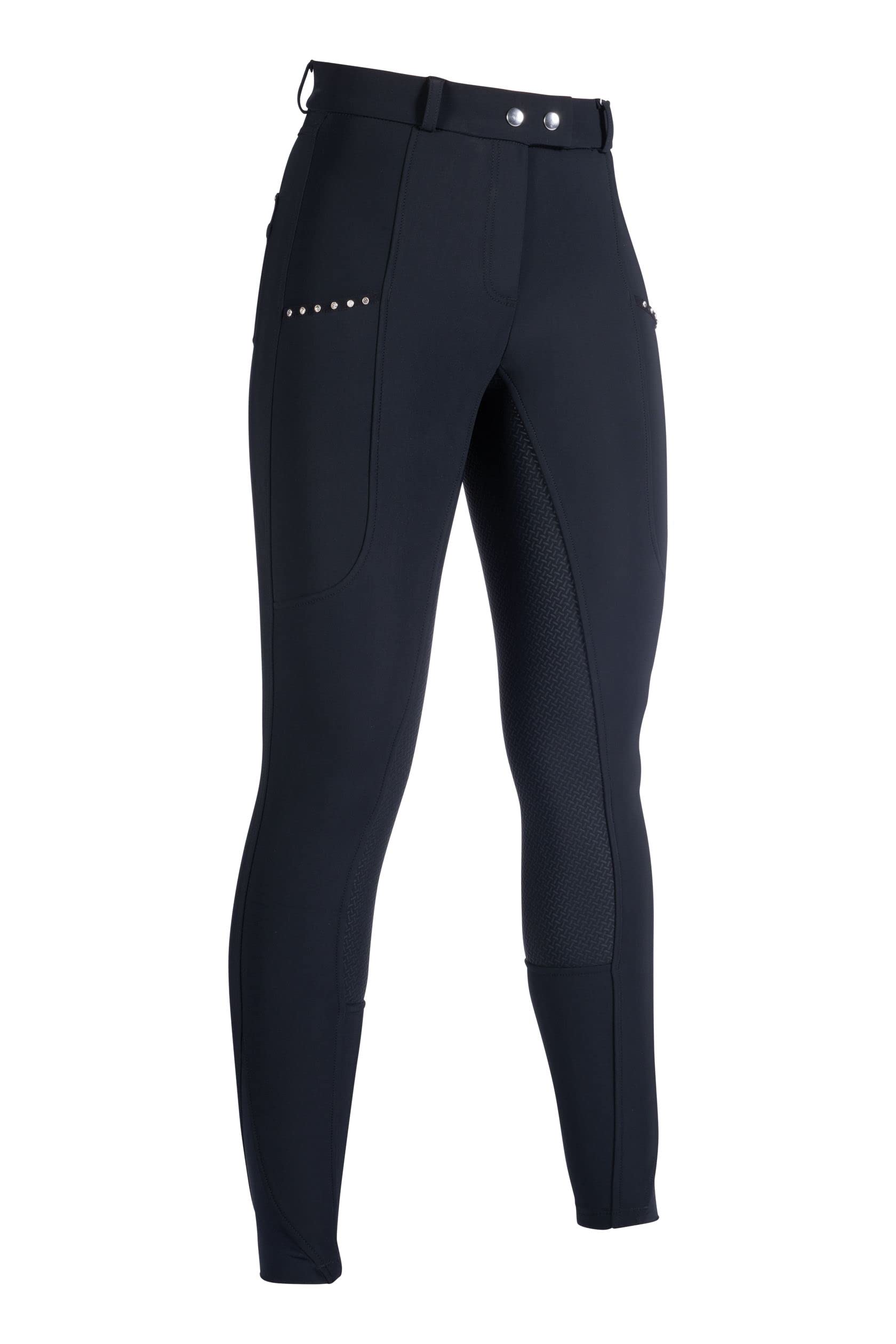 HKM Monaco Culera Full S. Pantalones de Montar para Mujer Negro 46