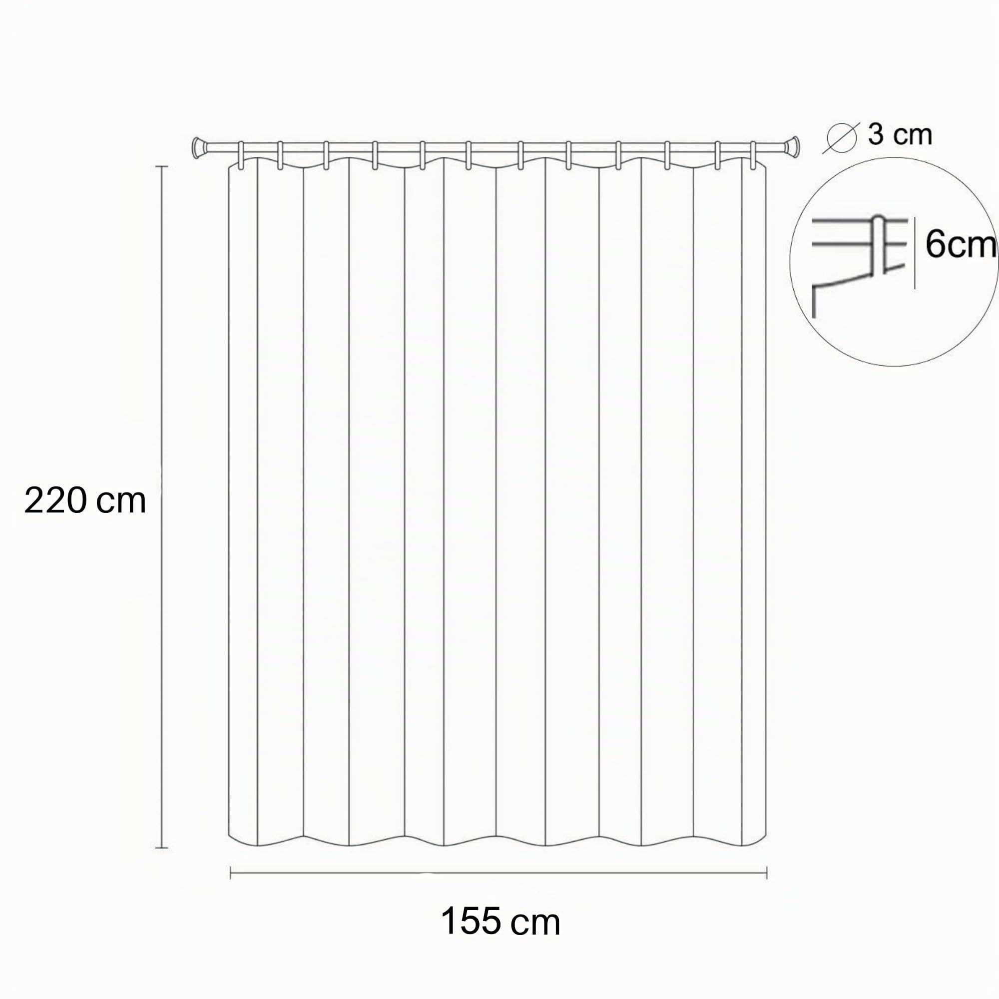 Ferocity Rideau Extérieur Imperméable 2X 220 x 155 cm Coupe-Vent Protection UV Rideau pour Facade Avant de Pergola Cabana pour Jardin Patio (2 Panneaux) Gris [129]