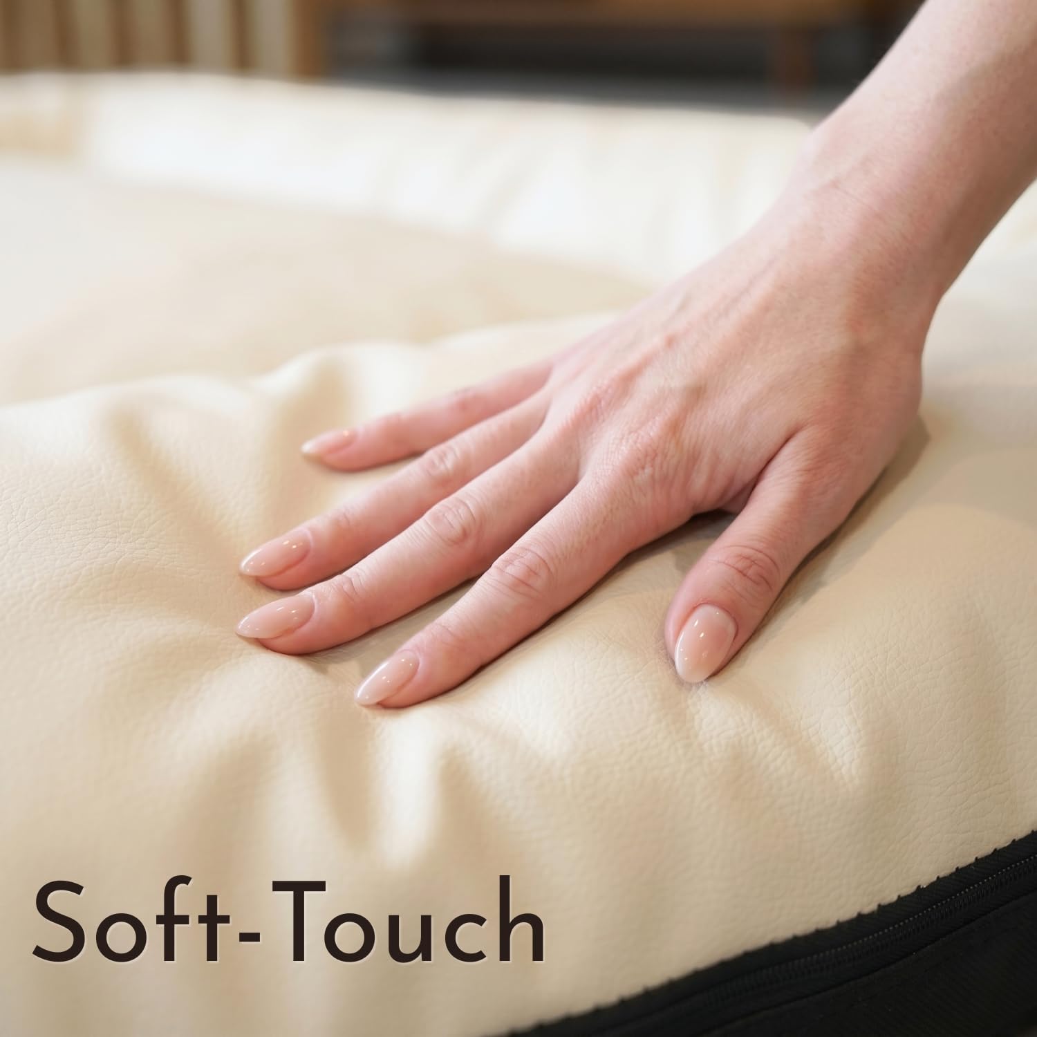 4L Textil Hundebett Kunstleder Hundematratze Hundekissen große Hunde | Wasserabweisend | Abwischbar | Robust