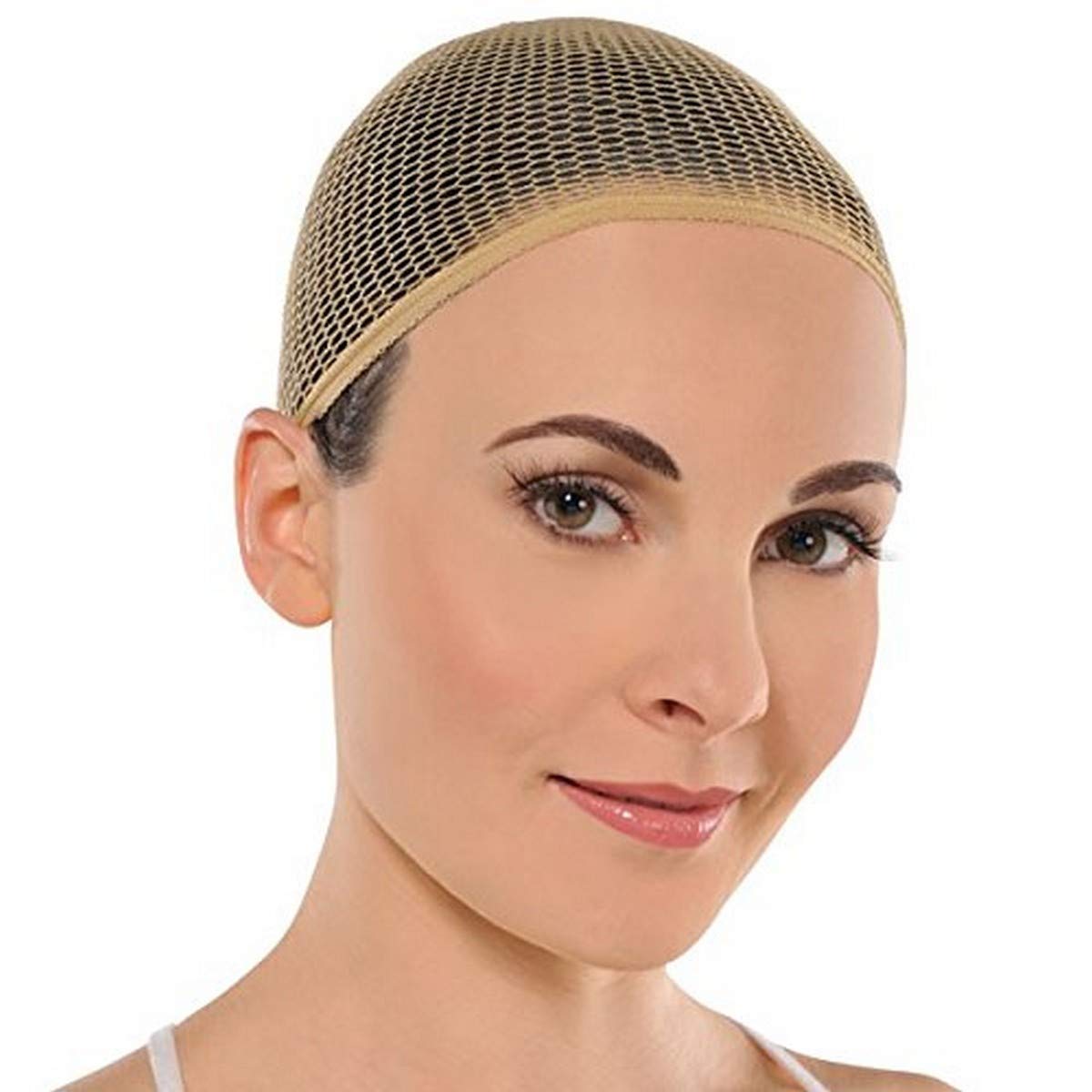 Amscan Brown Nylon Wig Cap (Adult Standard Size) 1 Pc. - Ultra Stretchable & Lightweight for Natural Look - Essential Accessory for Your Perfect Wig Fit