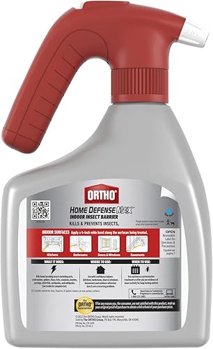 Miniatura 2 de Ortho Home Defense Max - Barrera de insectos de interior para controlar hormigas, arañas y más con pulverizador Quickhand alimentado por batería,