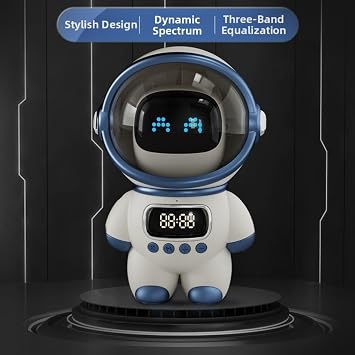 1 Pack for Smart AI Robot Speaker 51 FM Radio Interactive Learning for COMPANION for Kids Home White Plastic 122x112x177mm(White)