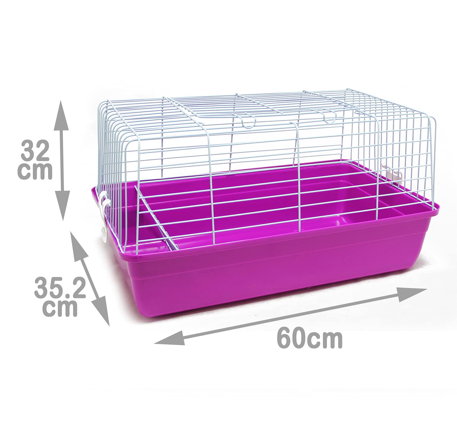 BPS Jaula Conejo Parque para Conejos Cobayas Mascotas Animales Pequeños con Puerta Superior 70x40x37 cm Color al Azar BPS-1296