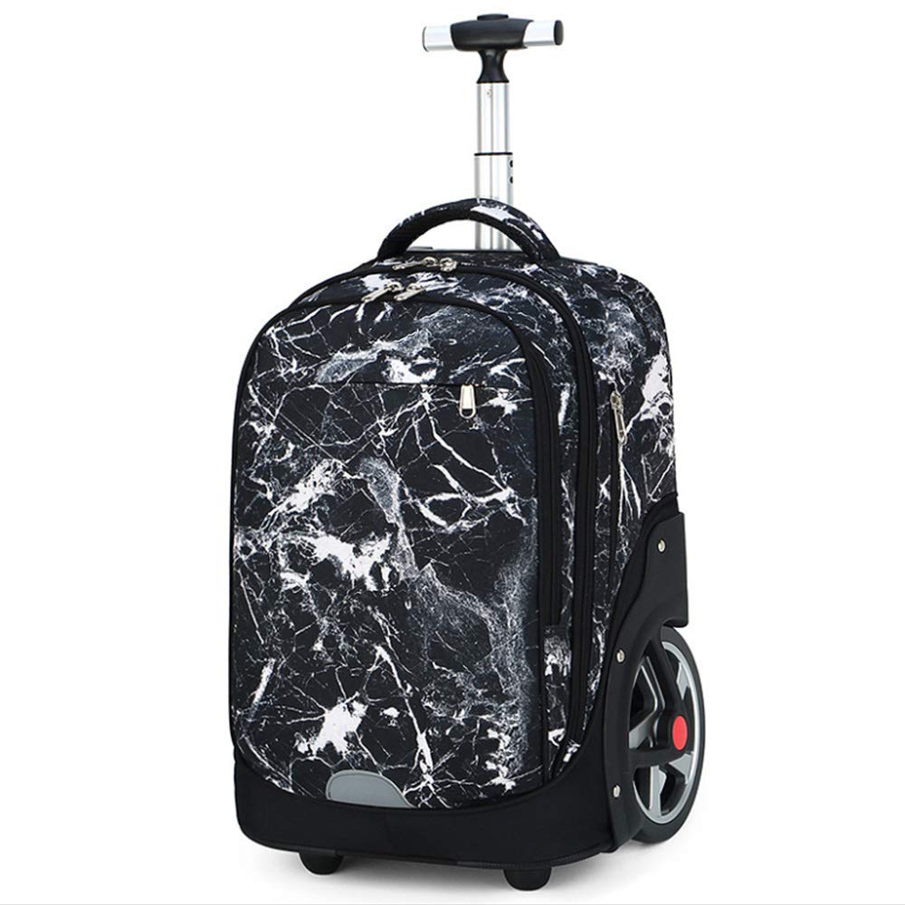 women rolling book bag