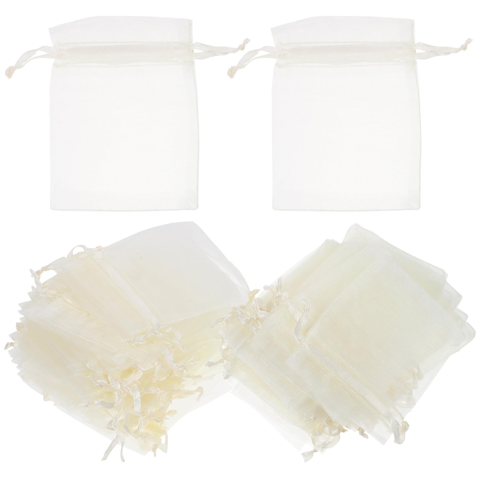minkissy 400 Pz Sacchetto in Organza Borse Per Gioielli in Rete Con Coulisse Sacchetti Di Organza Sacchetti Di Caramelle Trasparenti Bustina Di Profumo Coulisse Per Borse in