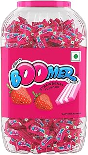Boomer Strawberry Flavour Chewing Gum, 230 X 3.3 g with Free 10 Units