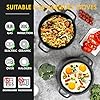EDGING CASTING 2-in-1 Pre-Seasoned Cast Iron Dutch Oven Pot with Skillet Lid Cooking Pan, Cast Iron Skillet Cookware Pan Set with Dual Handles, Indoor Outdoor for Bread/Frying/Baking/Camping/BBQ, 5 Qt #5