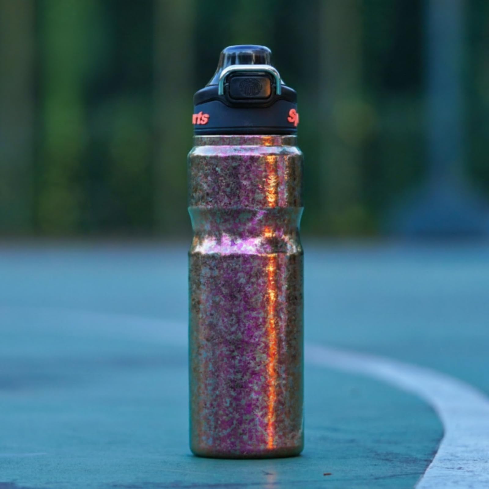 Thermosflasche Aus Stabil -Thermosflasche Tragbar flasche Für Sportler, Sport, Büro, Mehrfarbig, 650ML