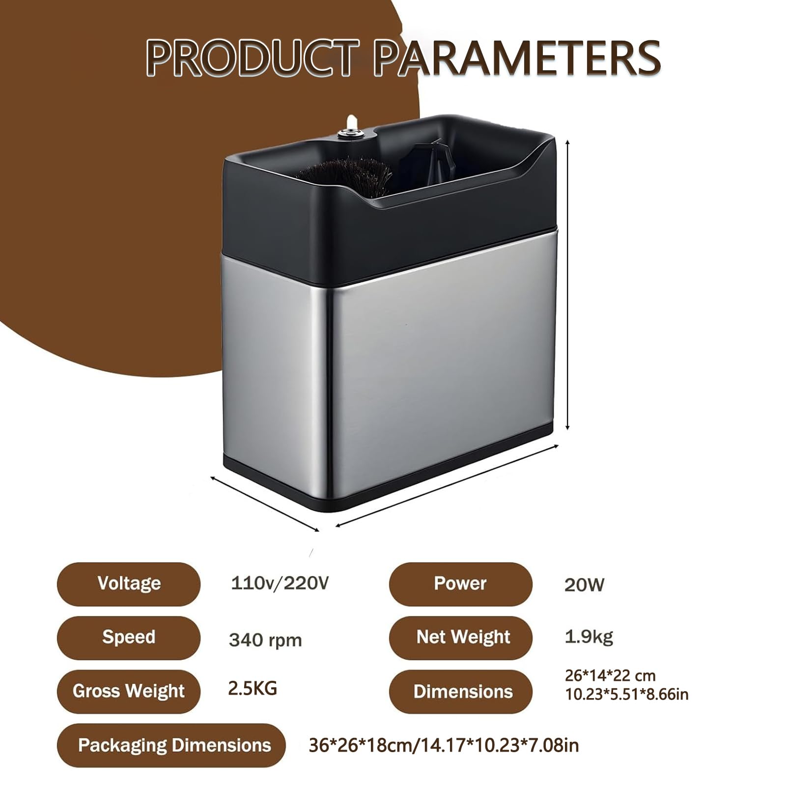 Limpiador De Portafiltro Eléctrico, Kit De Limpieza De Portafiltro De Café con 2 Raspadores Diseñados Y Cepillo, Taza Individual De 58 Mm, Taza Doble De 58 Mm, Limpiador De Disco De Café para Cafeter