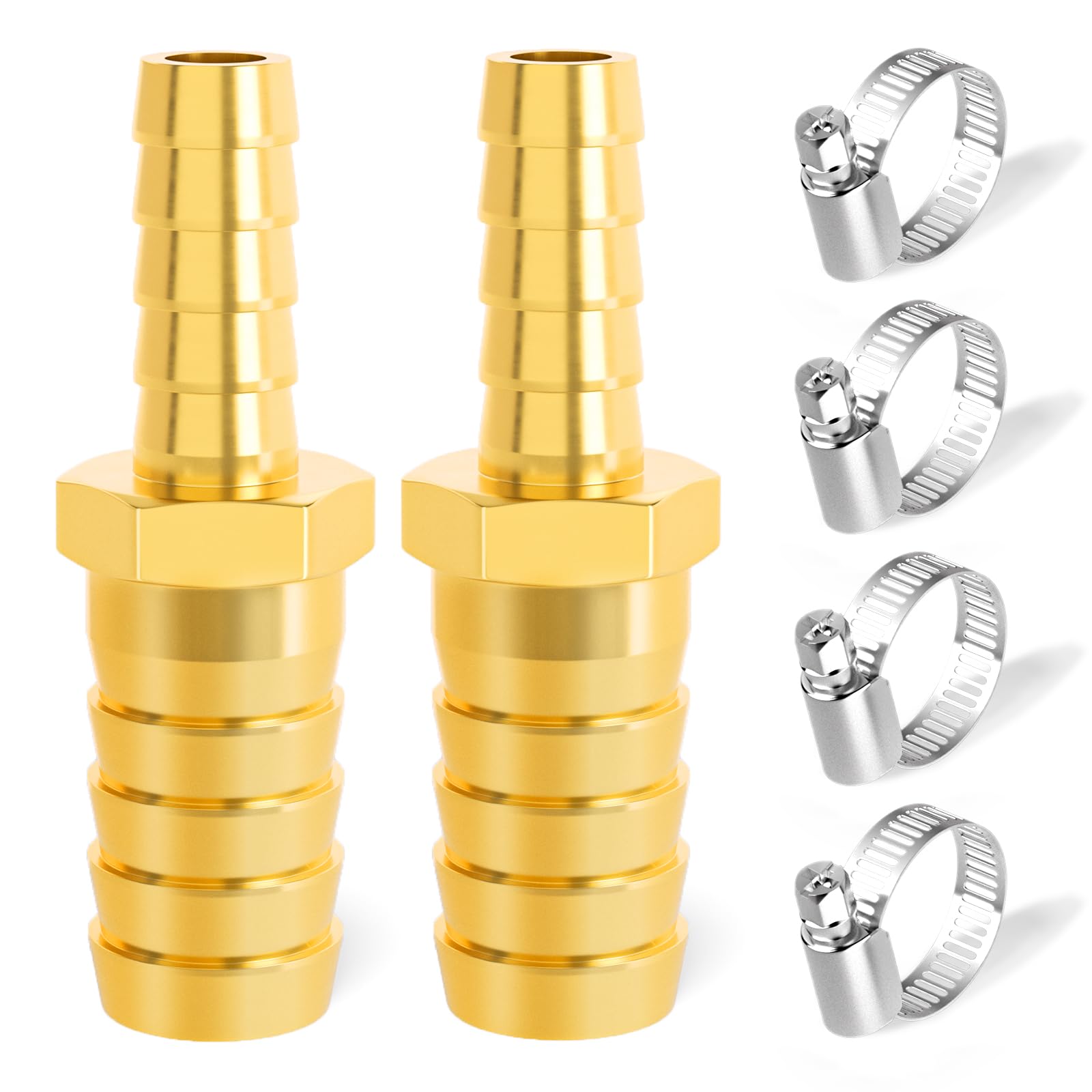 TAISHER 10PCS Brass Hose Barb Fittings 1/2 Inch To 1/4 - View #7