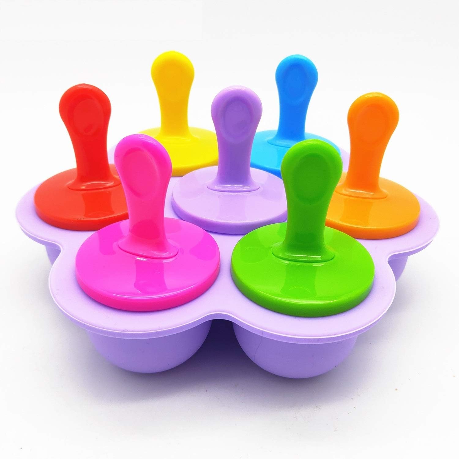 Popsicle Molds Silicone Ice Pop Molds Maker with Lids