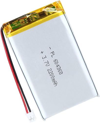 Miniatura 81 de 502035 Batería Lipo de 3.7V 300mAh 502035 Paquete de Batería de Polímero de Litio Recargable con Conector JST PH2.0mm para Dispositivo Electrónico