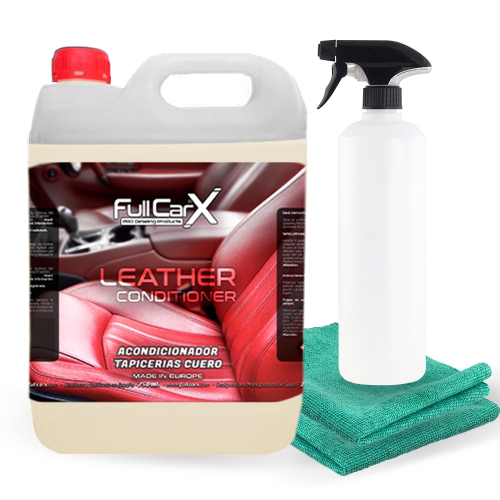 FULLCARX Leather Conditioner 5L Lederpflege Auto, Behandlung von Leder Autositz Polster Innenraum Lederpflegemittel Spezialpflege Langanhaltende Wartung, Reinigung Detailing Professionelles Produkt