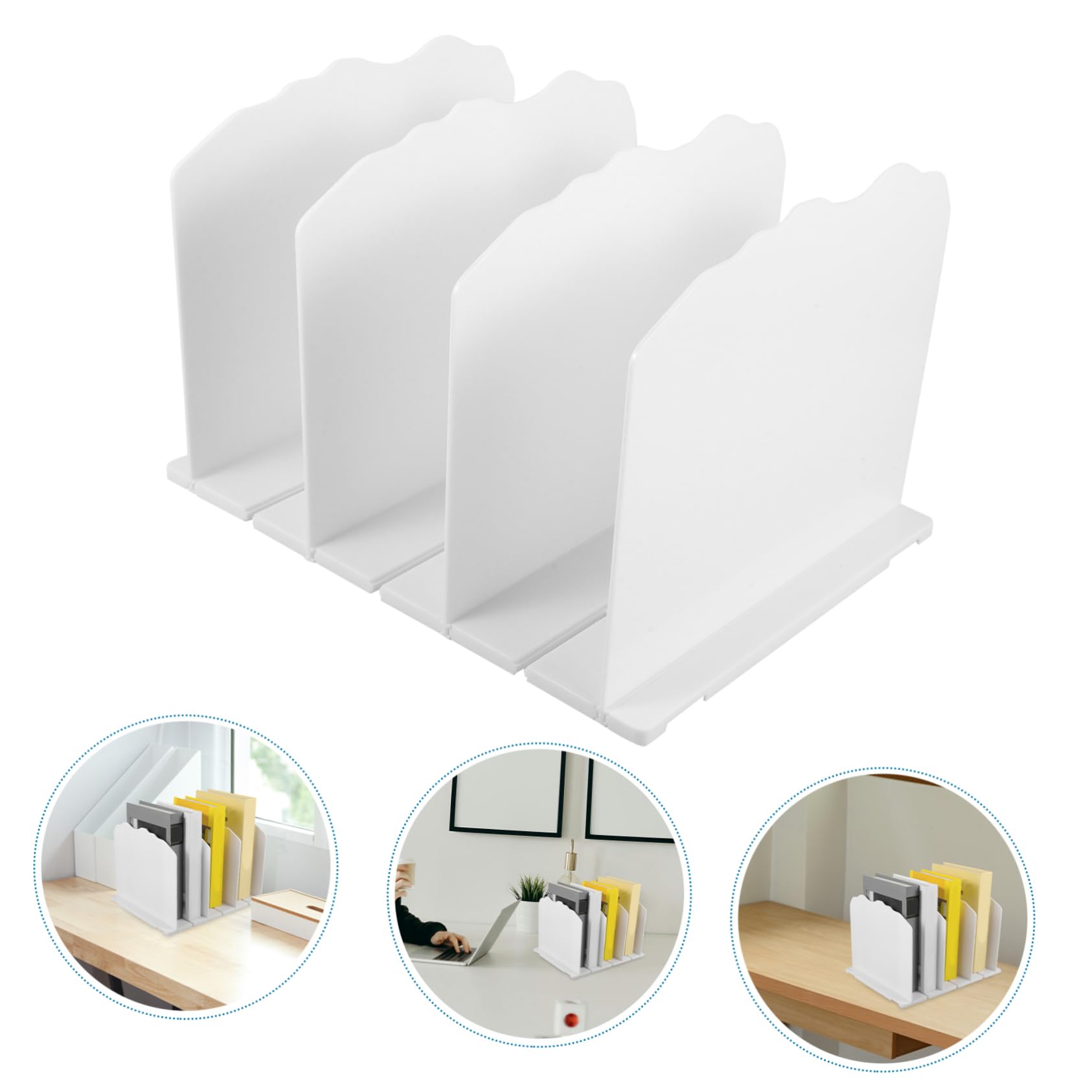 Estante de Almacenamiento para Bolsos Organizador Transparente de Separador de Armario Sujetalibros de Plástico para Organizar Bolsos de Mujer Dormitorio o Pasillo