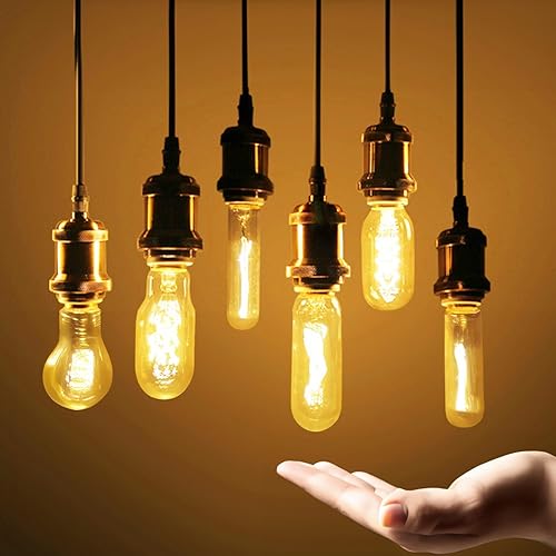 Miniatura 6 de Kit de lámpara colgante industrial vintage con soporte para lámpara E27, cable de tela, rosa de techo y cable colgante en estilo retro moderno