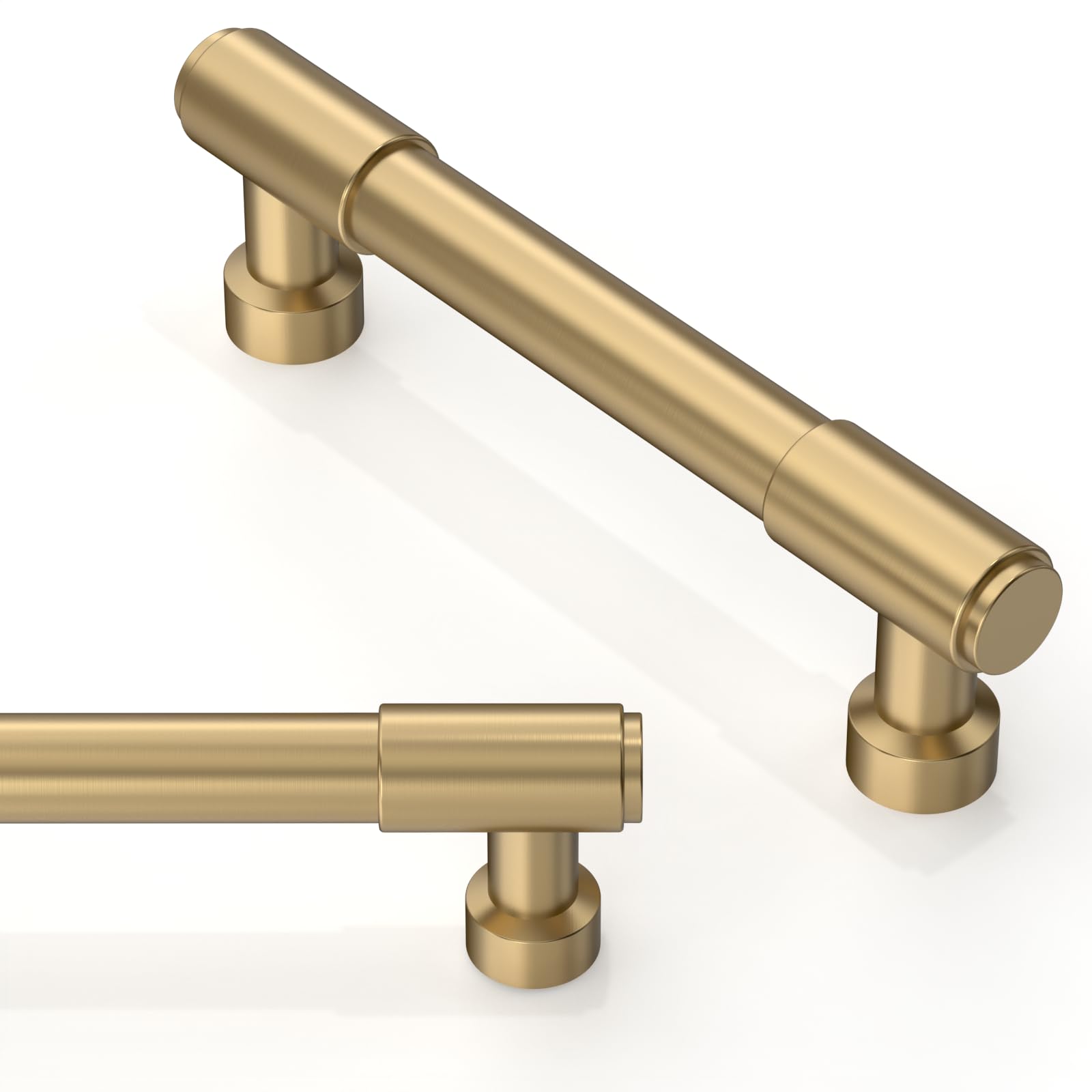 Photo 1 of Asimerdeco 10 Pack Champagne Bronze Cabinet Pulls 3.75 Inch(96mm) Kitchen Cabinet Handles Cabinet Hardware Drawer Pulls