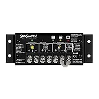 Vista 11 de Morningstar SunSaver 10A PWM Controlador de carga solar (SS-10L-24V) - Regulador de panel solar para baterías de 24V, carga de batería de cuatro