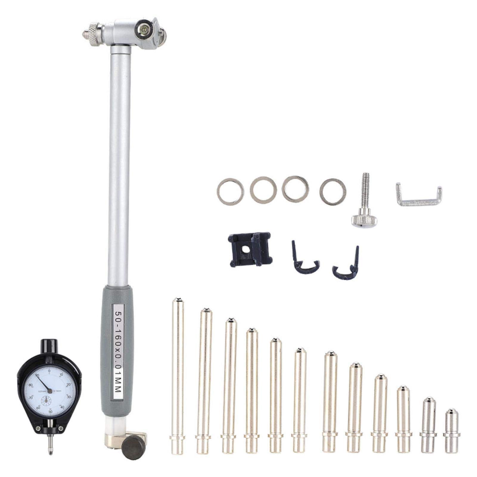 Appareil De Mesure Interne,Jauge de cylindre haute, indicateur à cadran, 50-160mm pour la mesure d'usinage de mesure de diamètre intérieur(Inner diameter gauge 50-160)